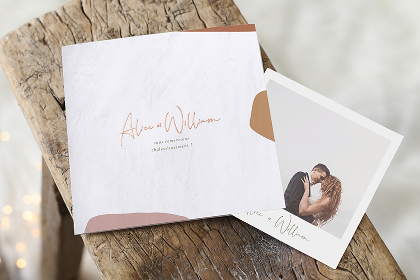 Les remerciements de mariage