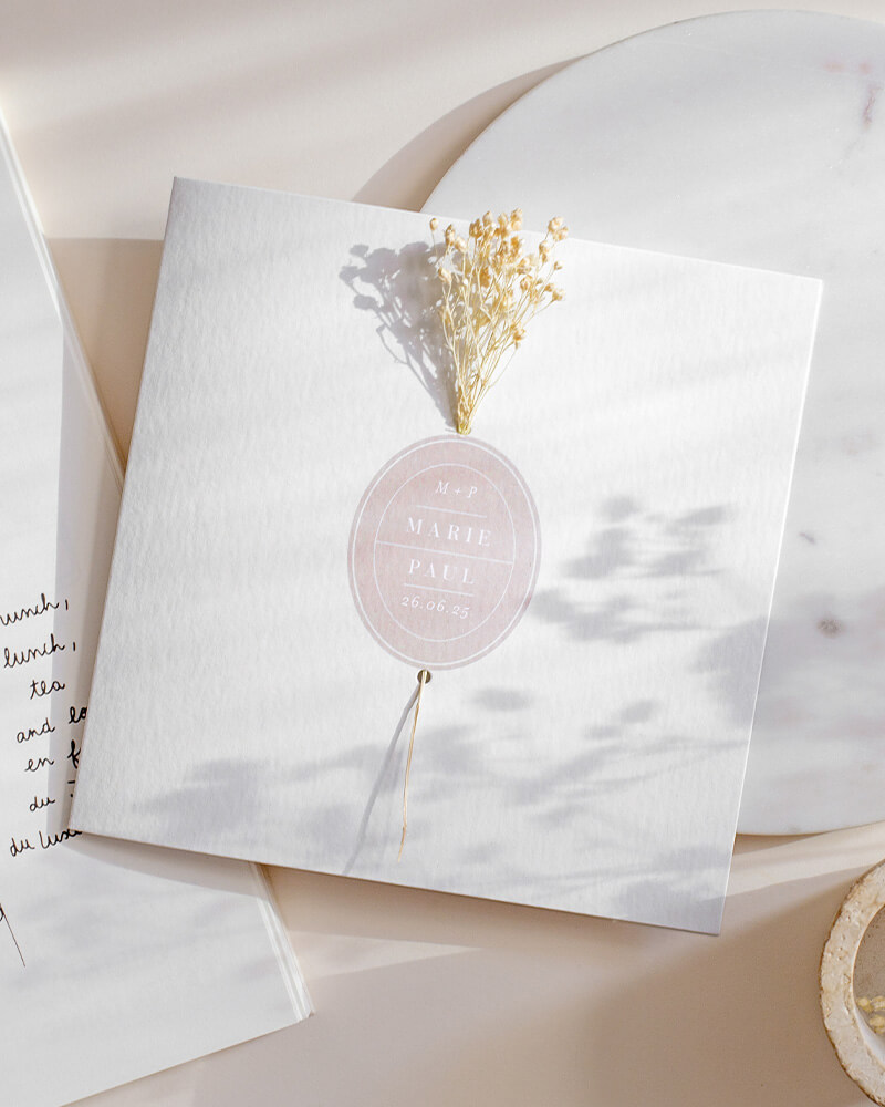 faire-part de mariage cotton bird rosa cadaqués rosa II