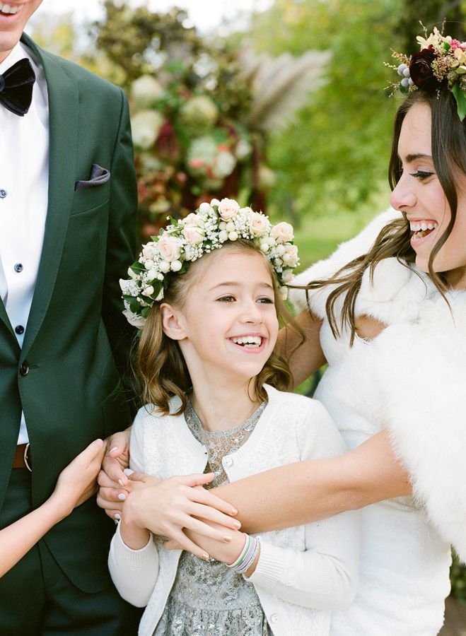 jeune fille mariage en automne