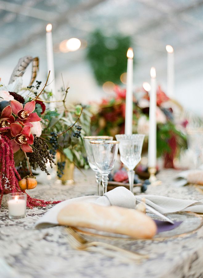 decor table mariage en automne