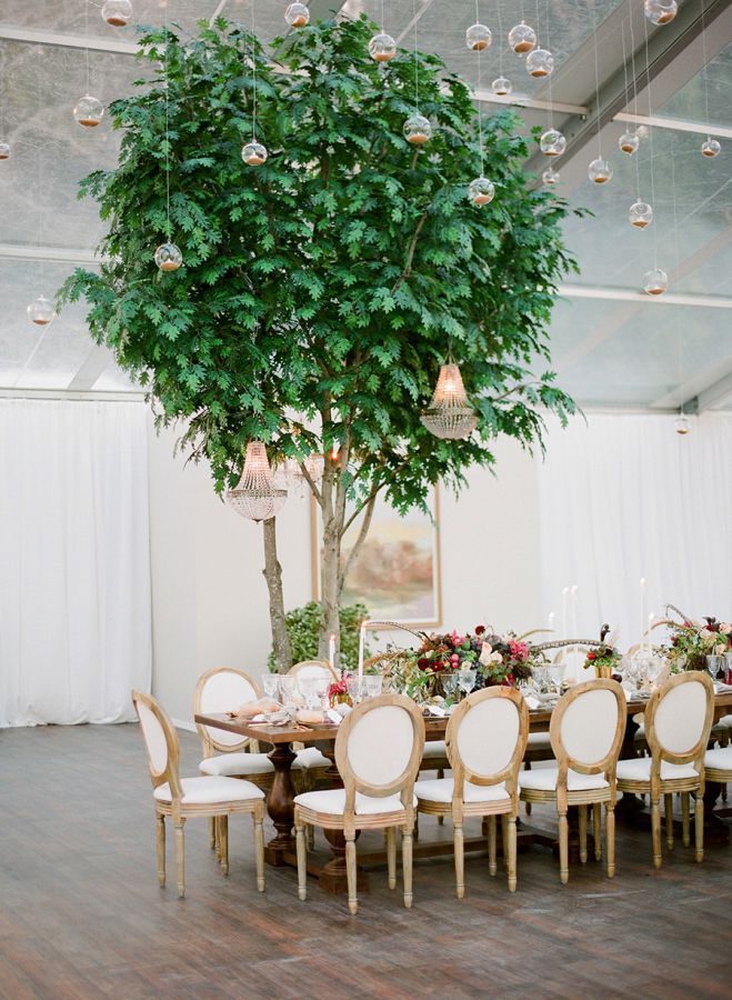 grande table mariage en automne