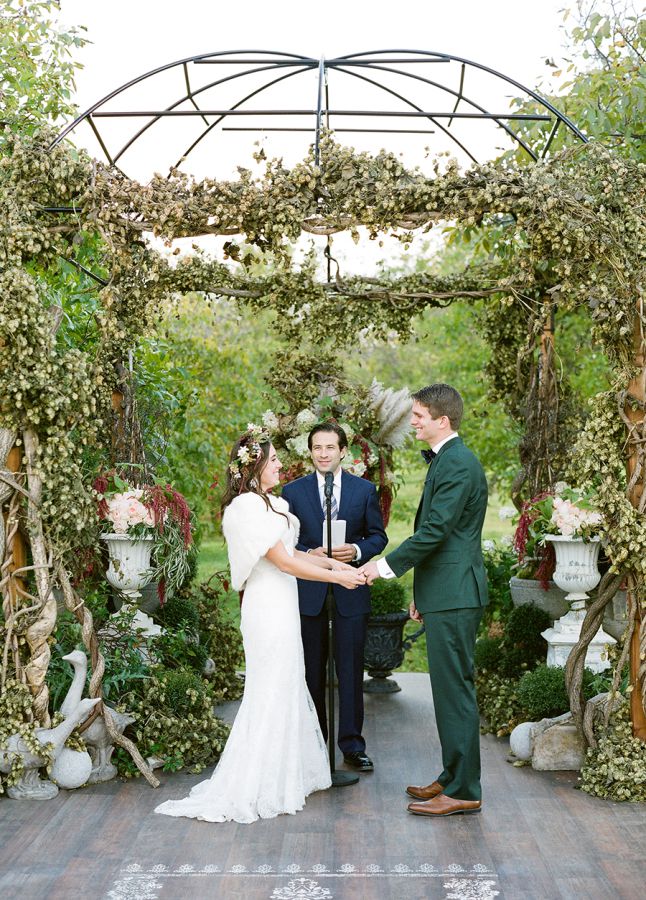 autel mariage en automne