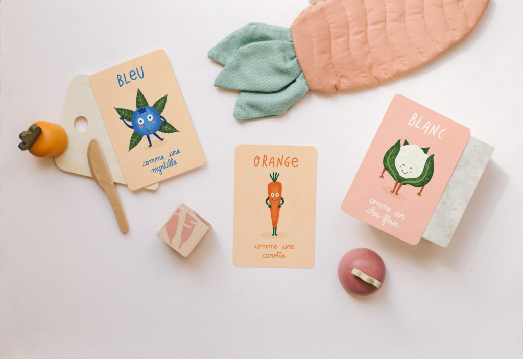 cartes couleurs pour enfant