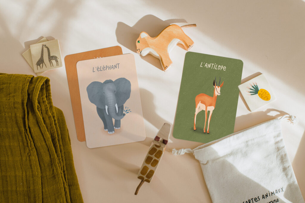 cartes animaux de la savane