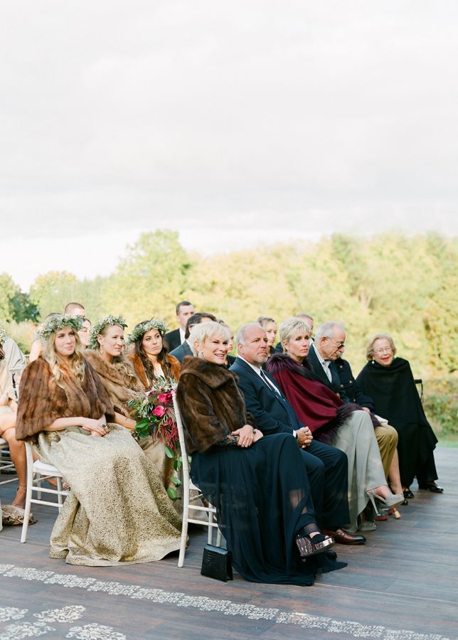 famille mariage en automne