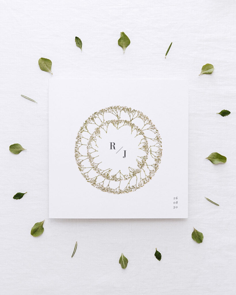 Faire-part de mariage Gypsophilia