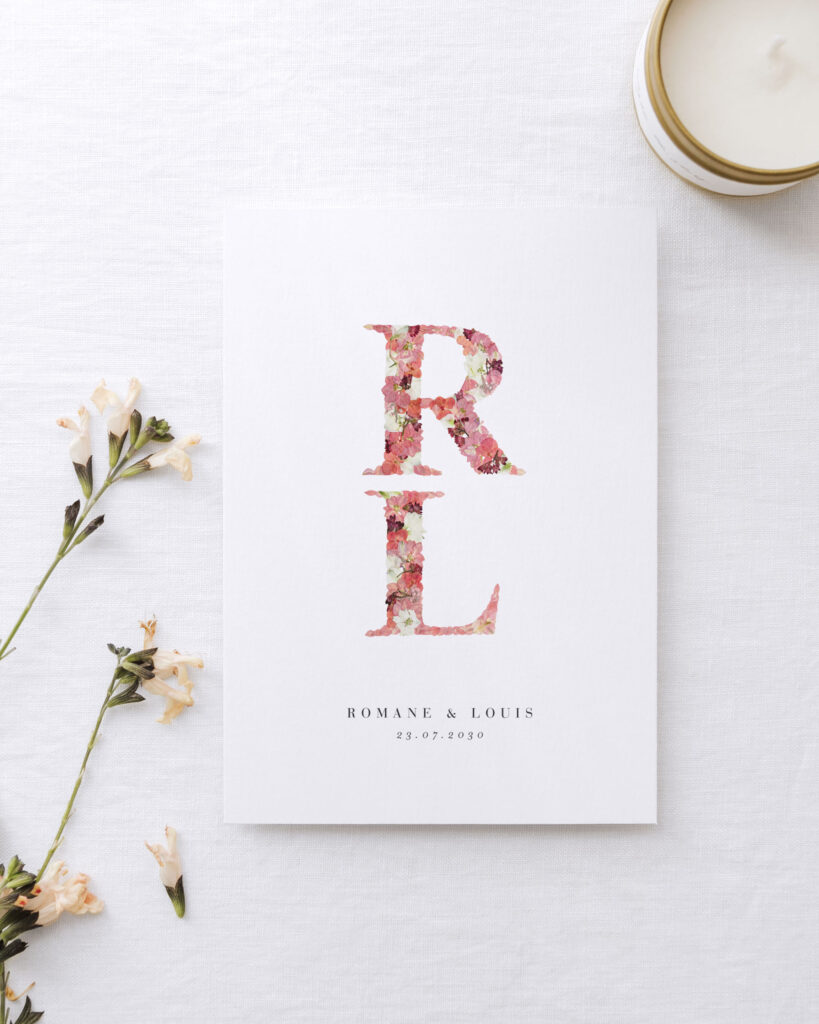 Invitation de mariage Lettre d'Amour II