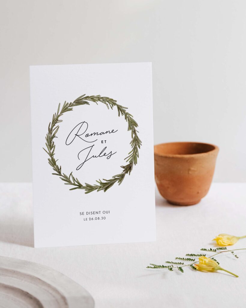 Faire-part de mariage Salvia Rosmarinus III