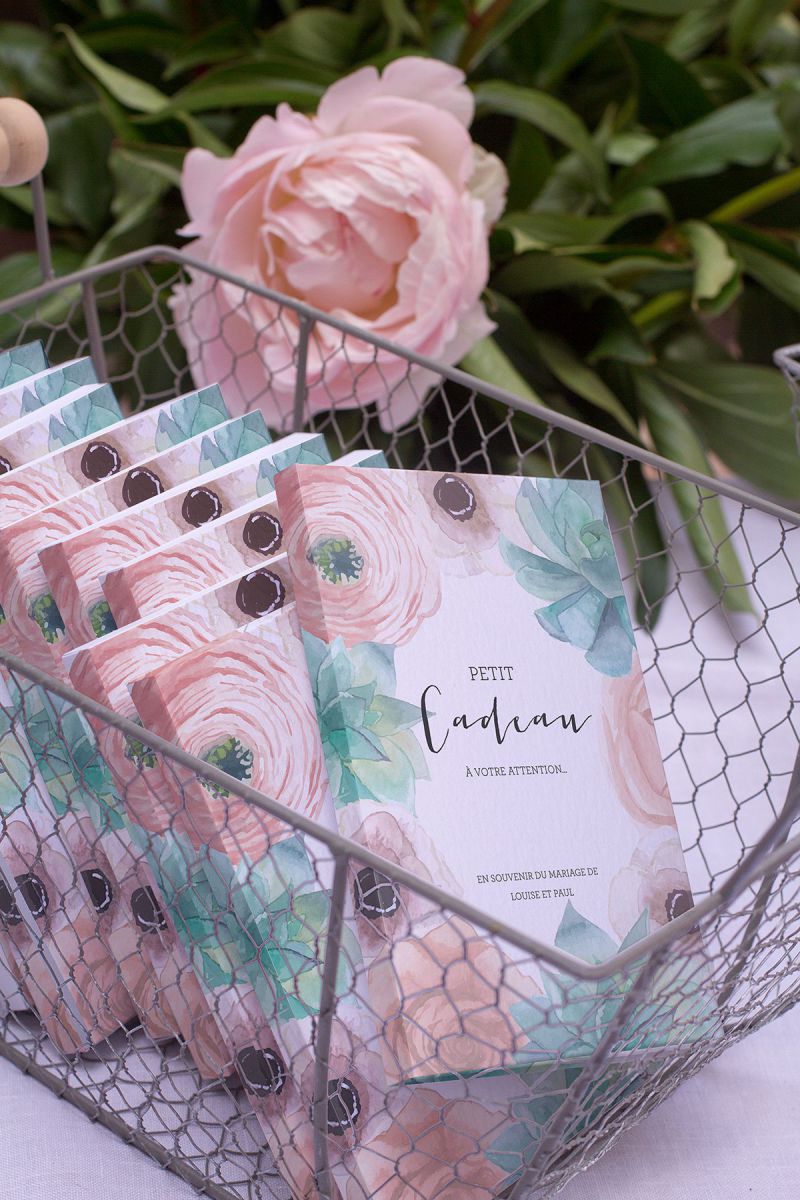 cadeaux invites carnets pastel