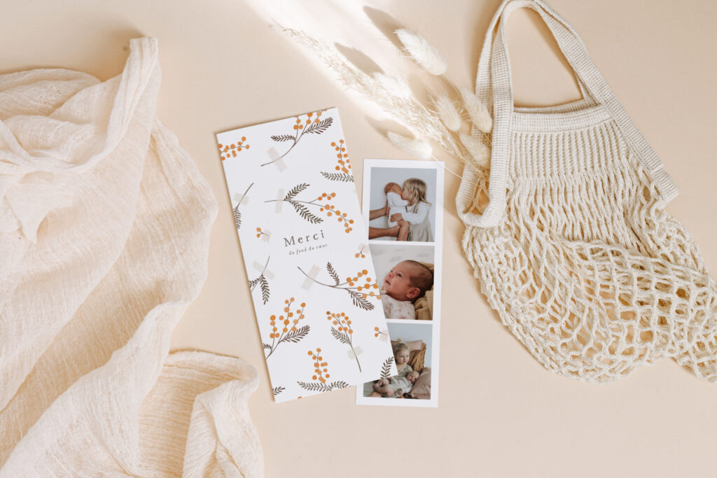 remerciements de naissance