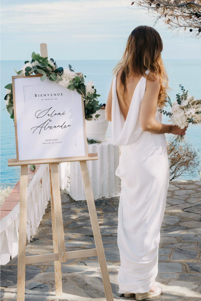 panneaux de mariage bienvenue