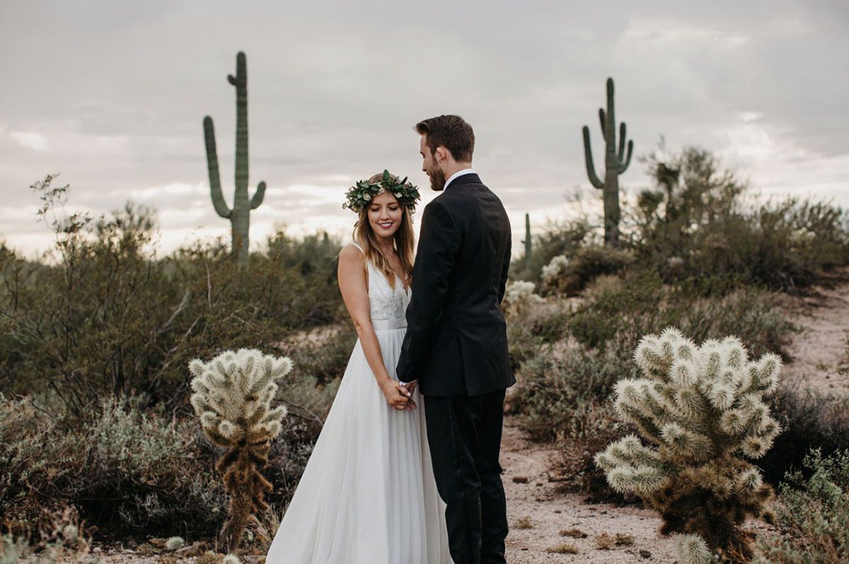 tendance mariage cactus maries desert