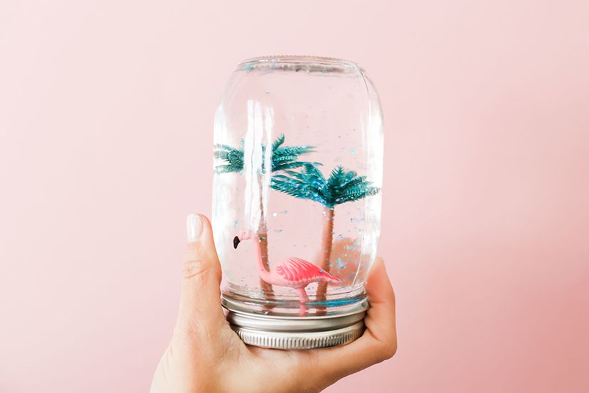 { DIY } Une boule à neige estivale