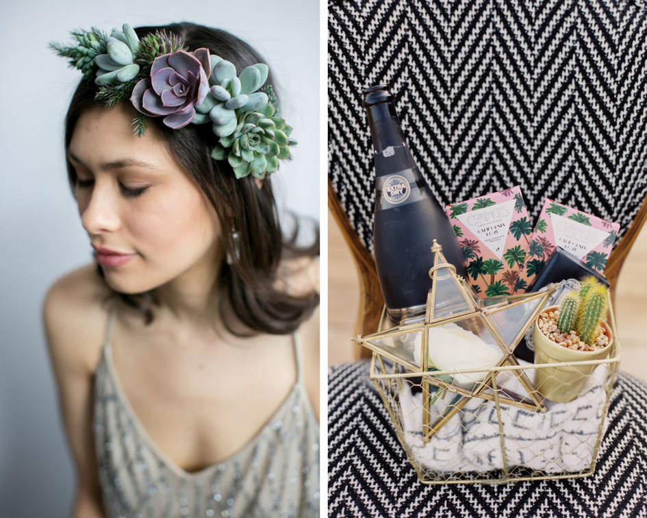 tendance mariage cactus couronne