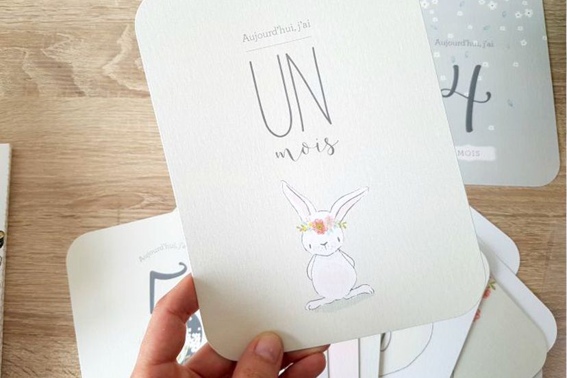 Nouveauté Cotton Bird : les cartes étapes bébé
