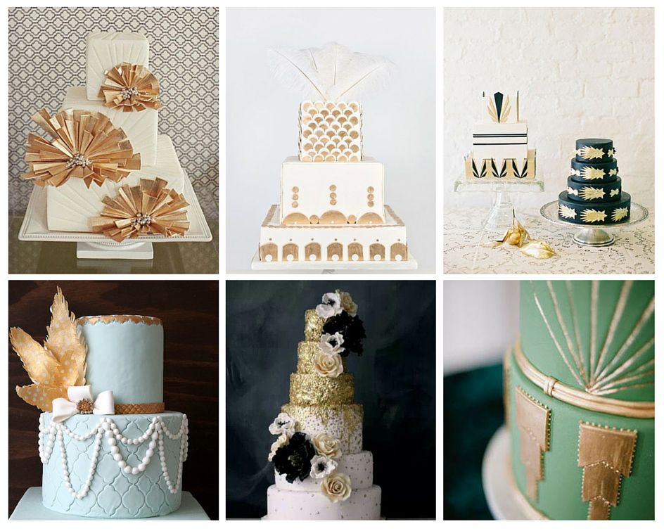 mariage annees 20 gateau