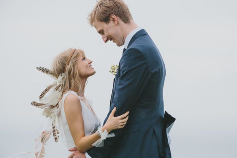 Kate + Mark : un mariage boho chic sur les côtes écossaises