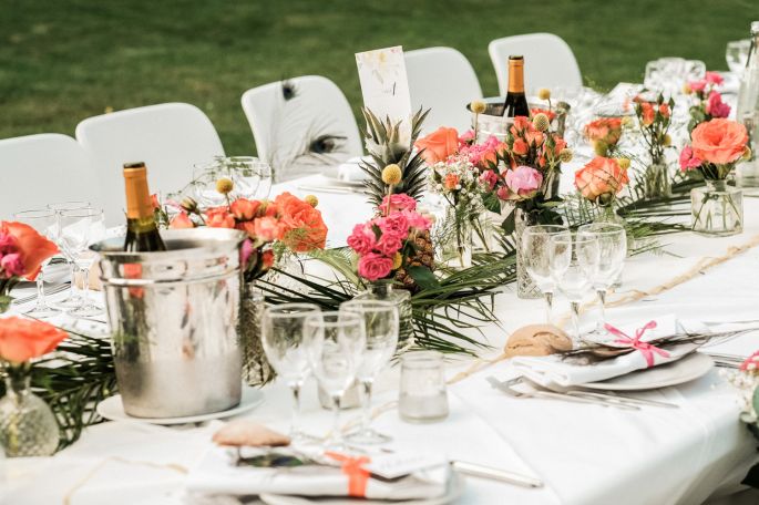 chateau sainte cecile centre de table mariage