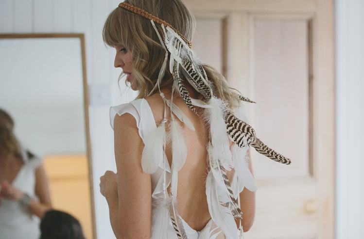 mariage boho chic coiffure mariee