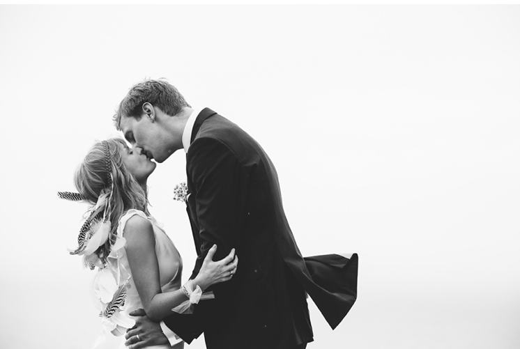mariage boho chic maries noir et blanc