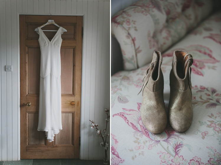 mariage boho chic robe chaussures