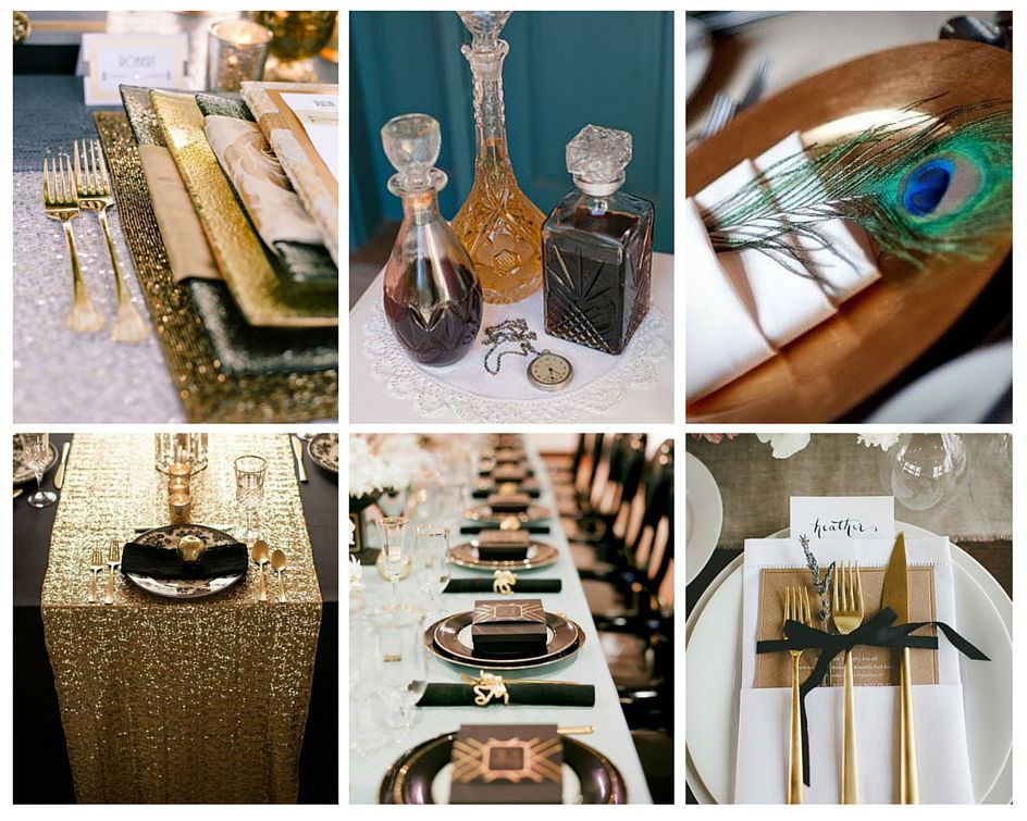 mariage annees 20 table