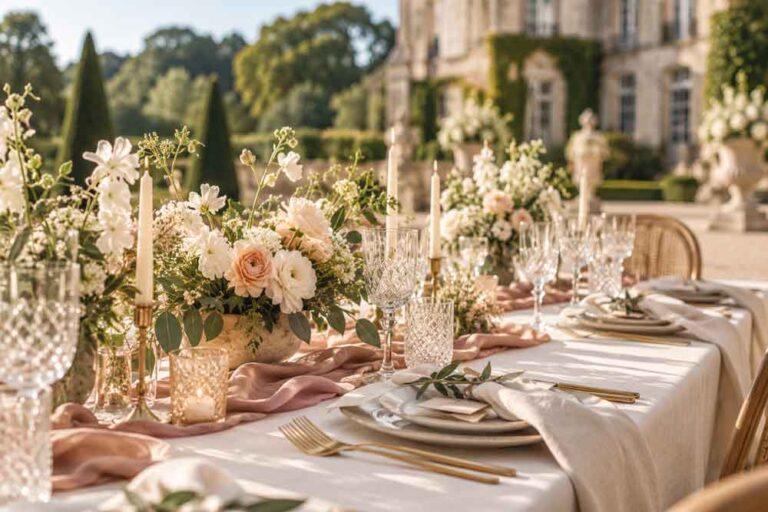 Table de mariage château
