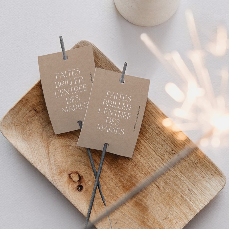 Etiquette feu de Bengale