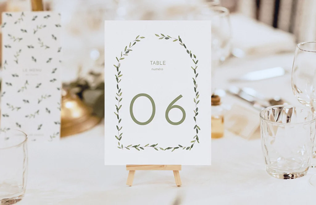 Le numéro de table