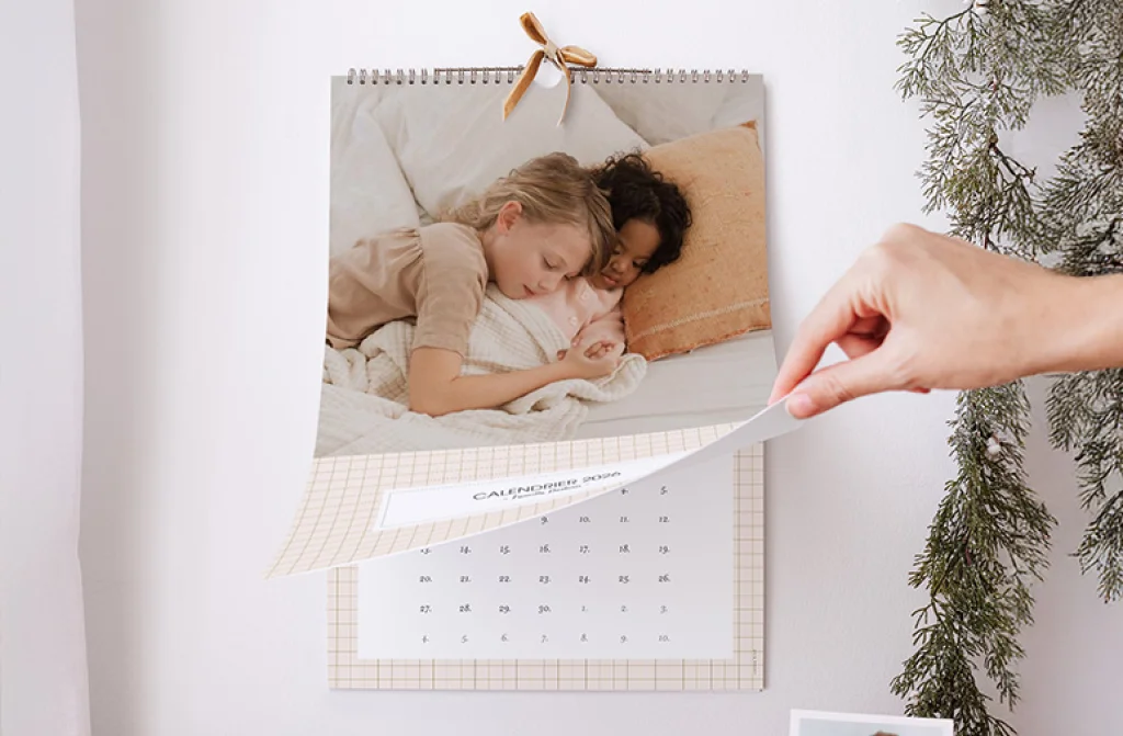 Le calendrier photo  spirale