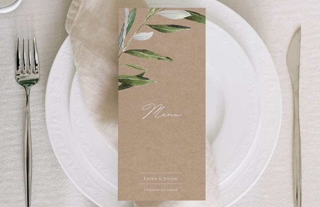 Le menu