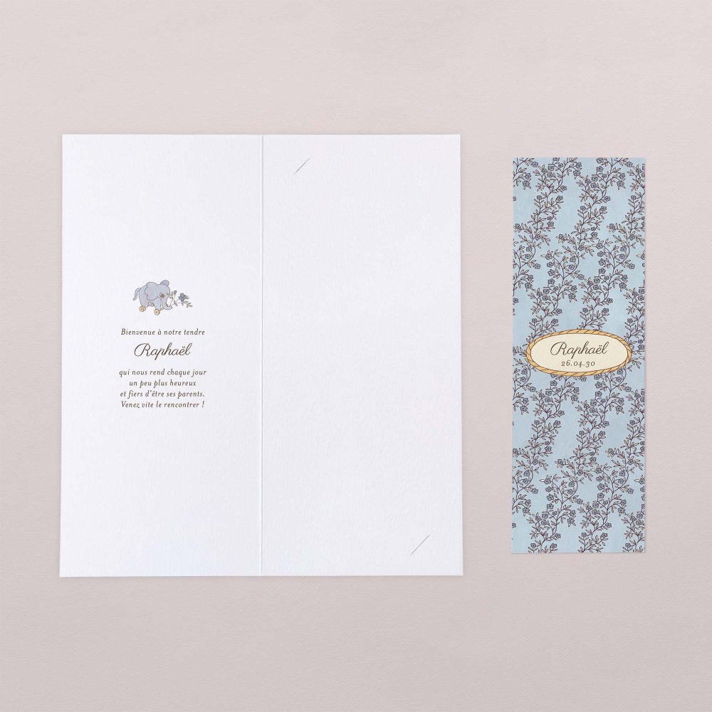 Mon premier portrait - bleu