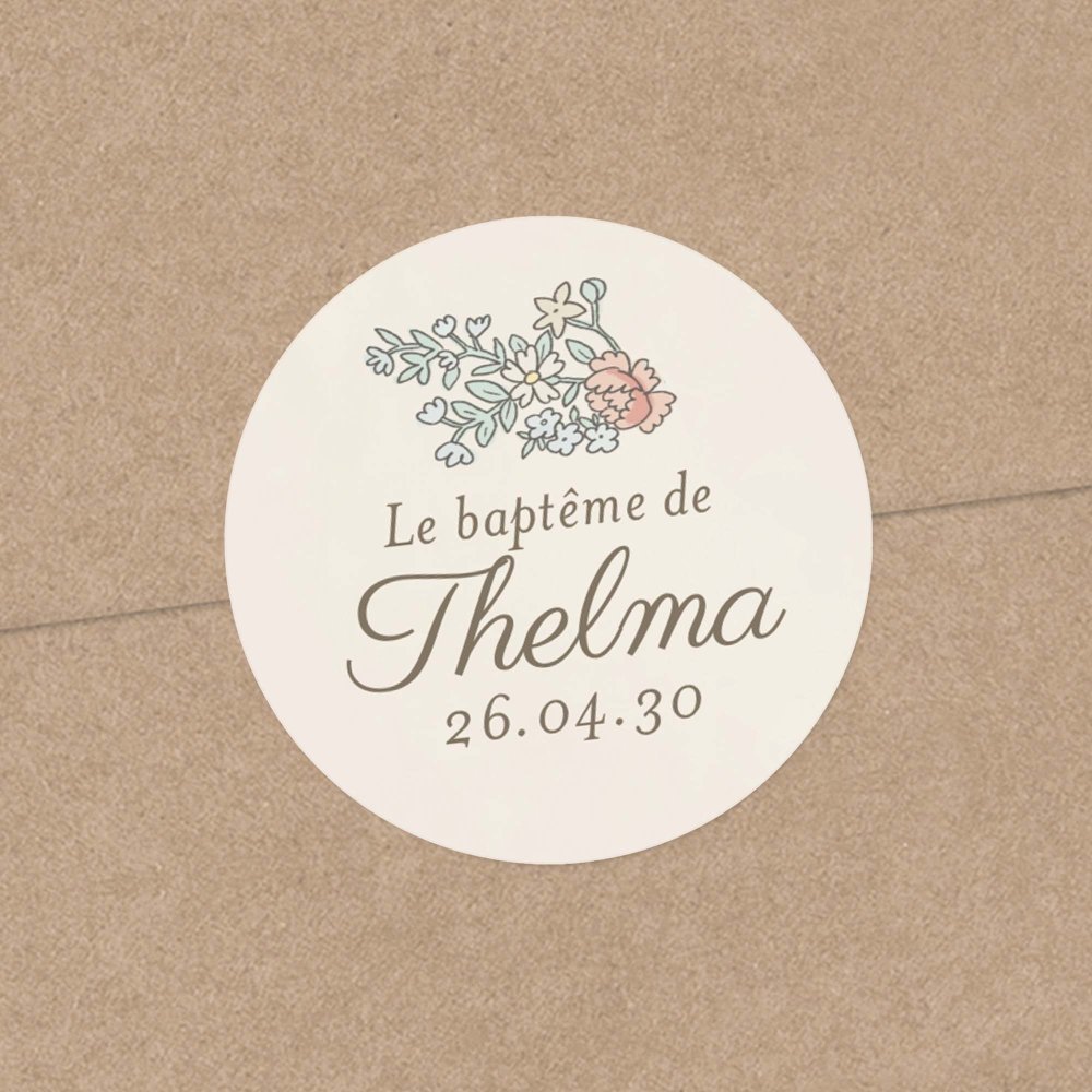 Mon premier portrait - rose