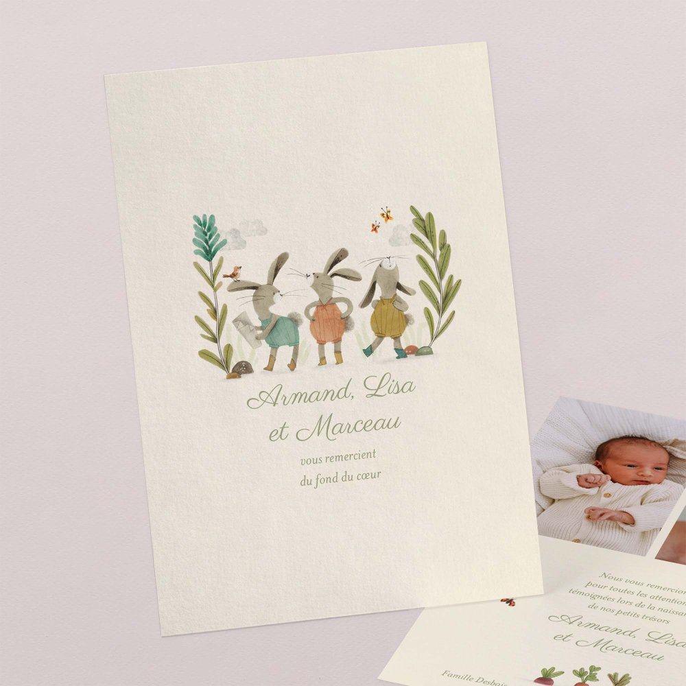 Trois petits lapins
