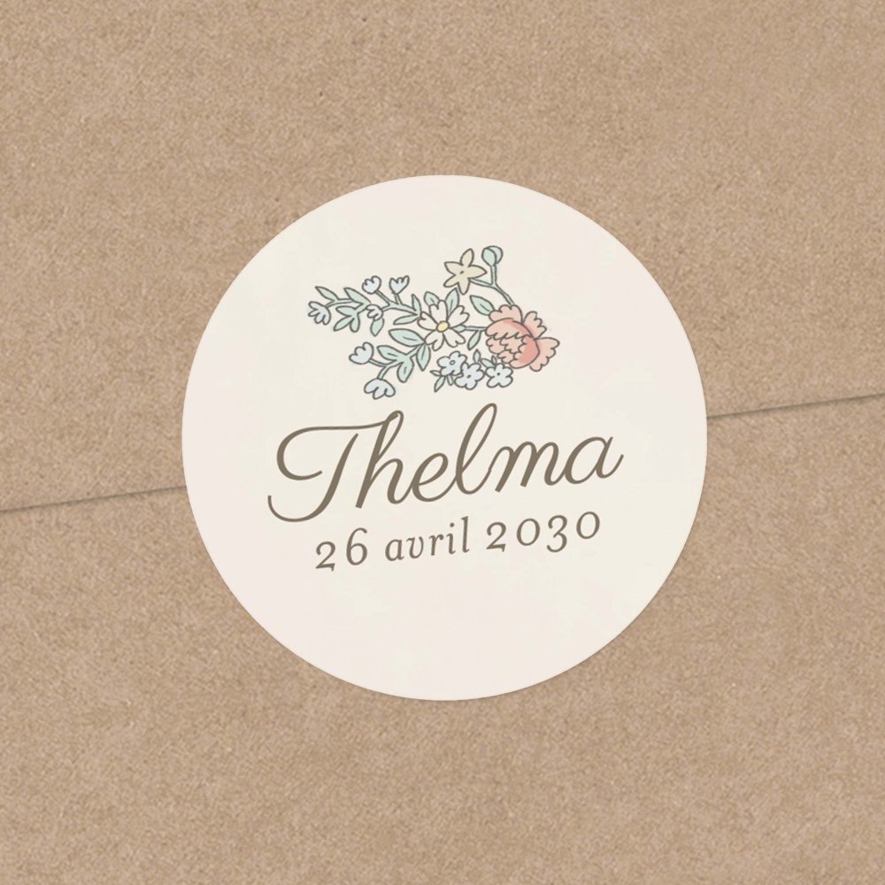 Mon premier portrait - rose