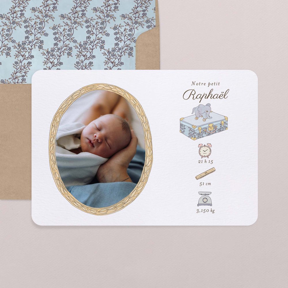 Mon premier portrait - bleu