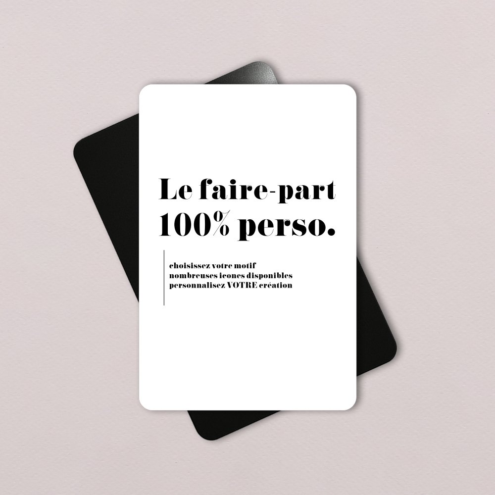 Le 100% personnalisable
