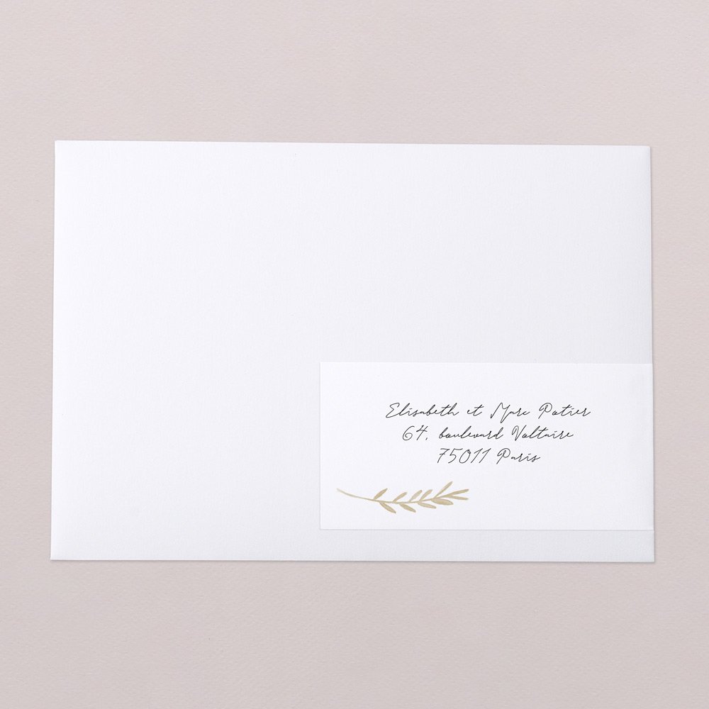 Etiquette adresse enveloppe Linen Cottonbird