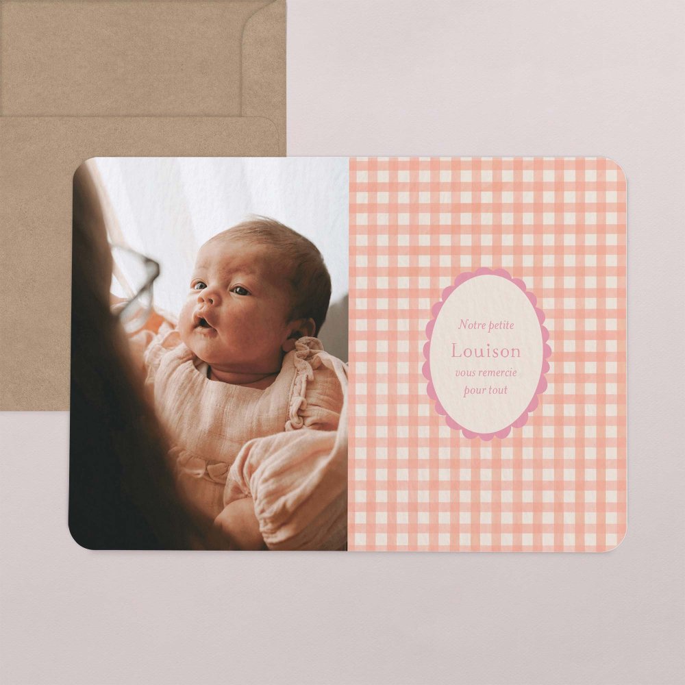 Joli vichy - rose