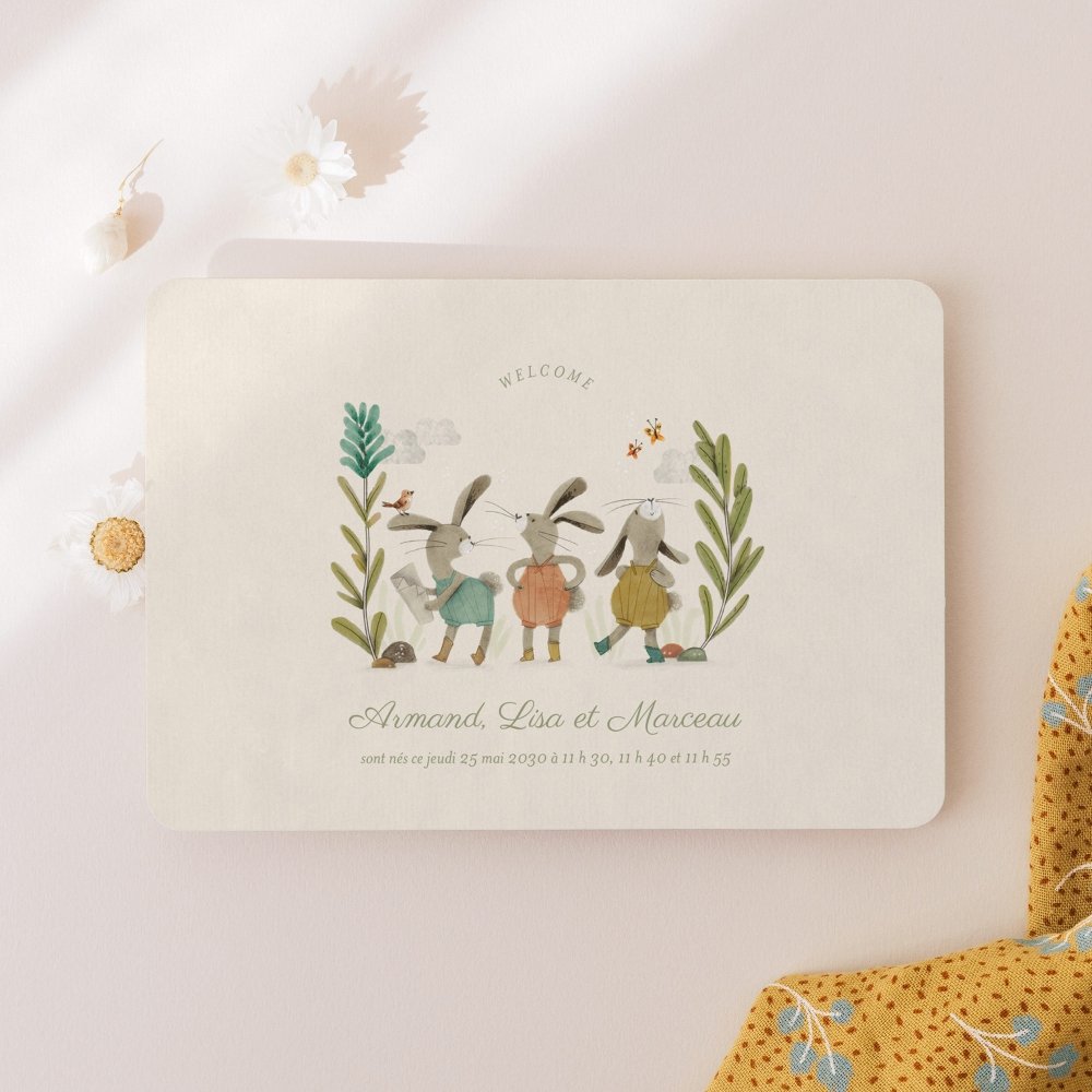 Trois petits lapins