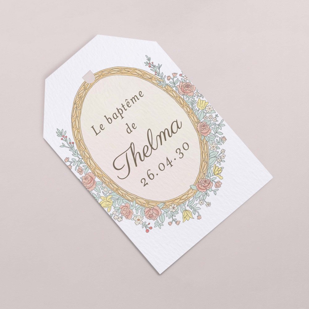 Mon premier portrait - rose