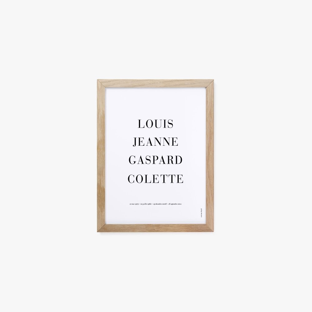 Affiche prénoms