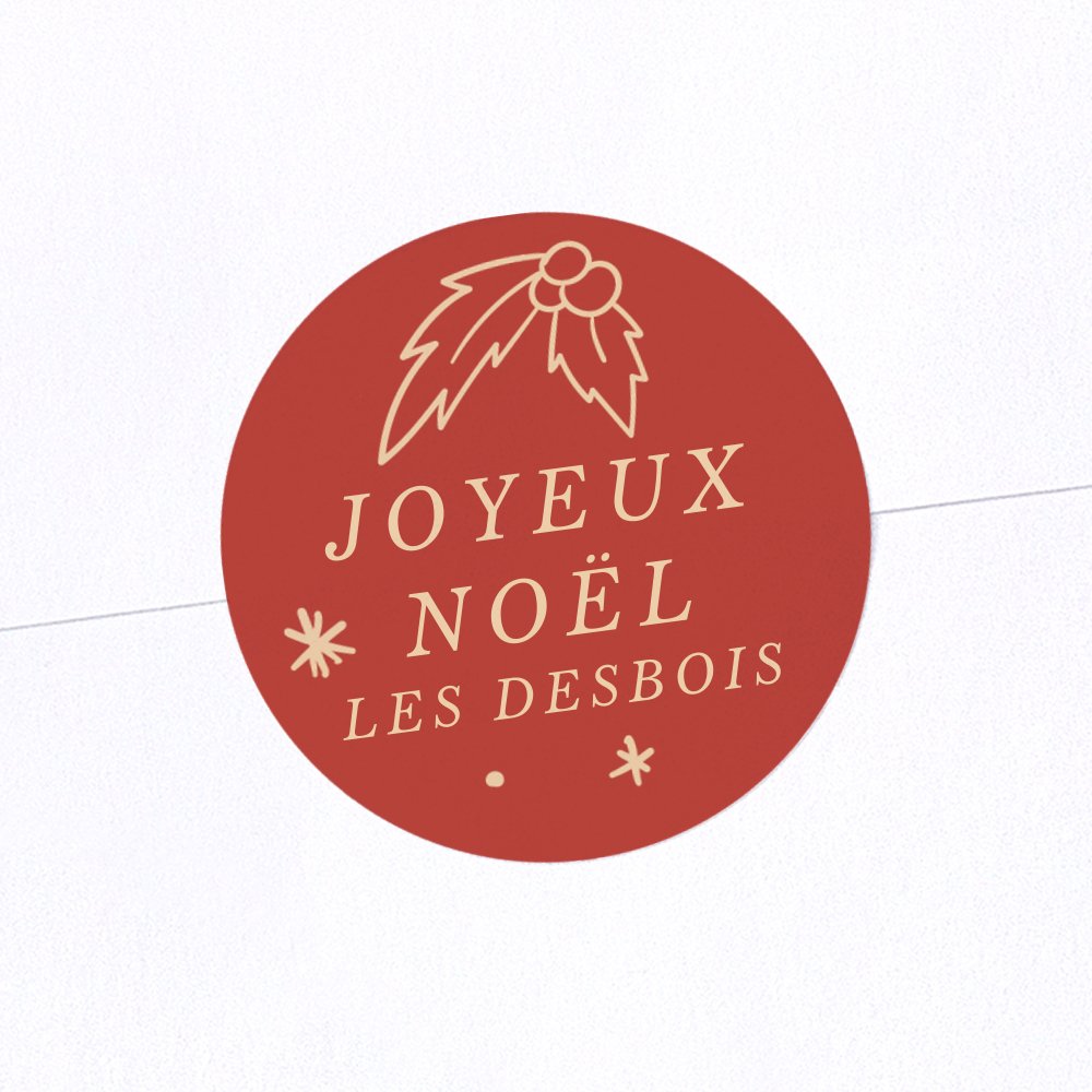 Mon beau sapin - rouge groseille