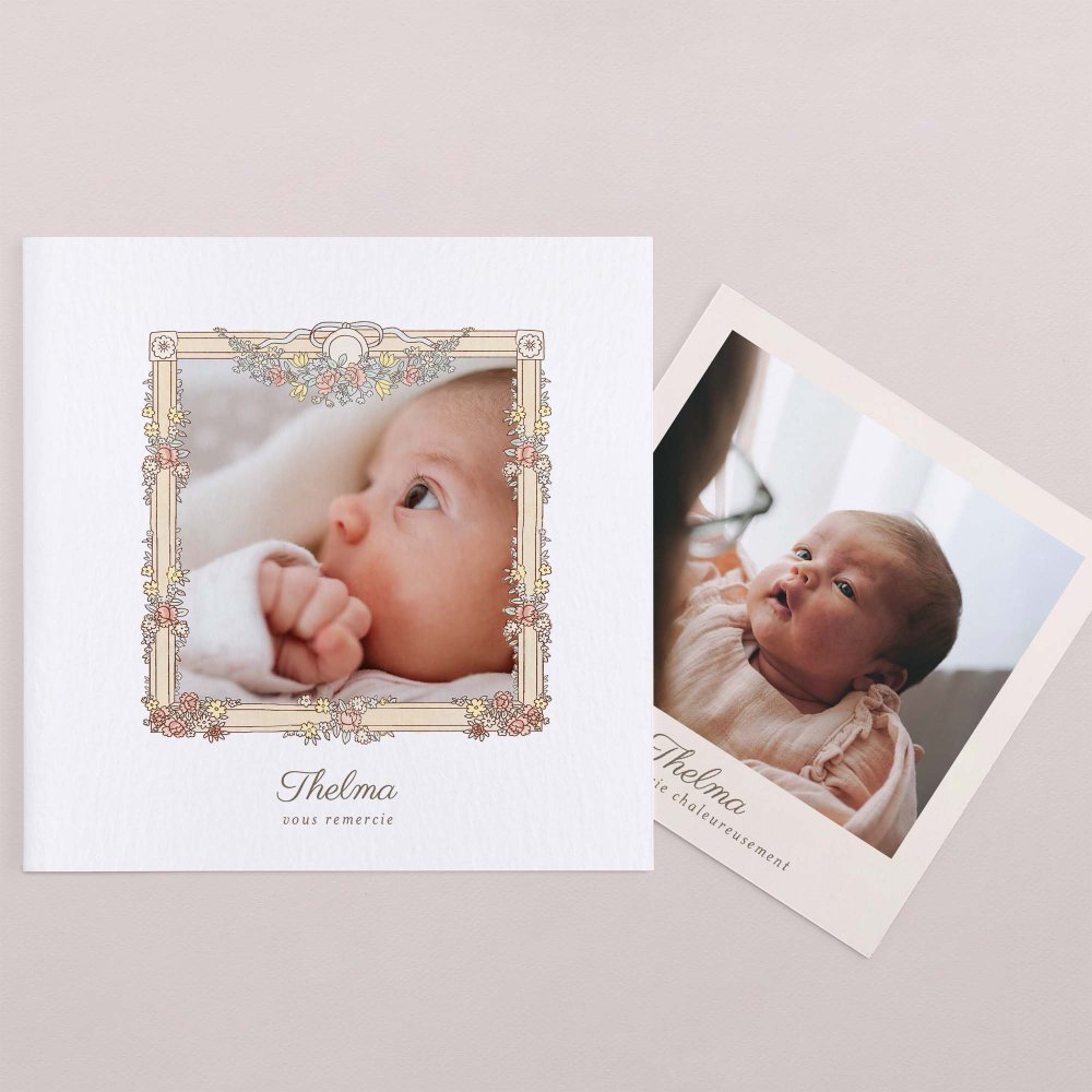 Mon premier portrait - rose