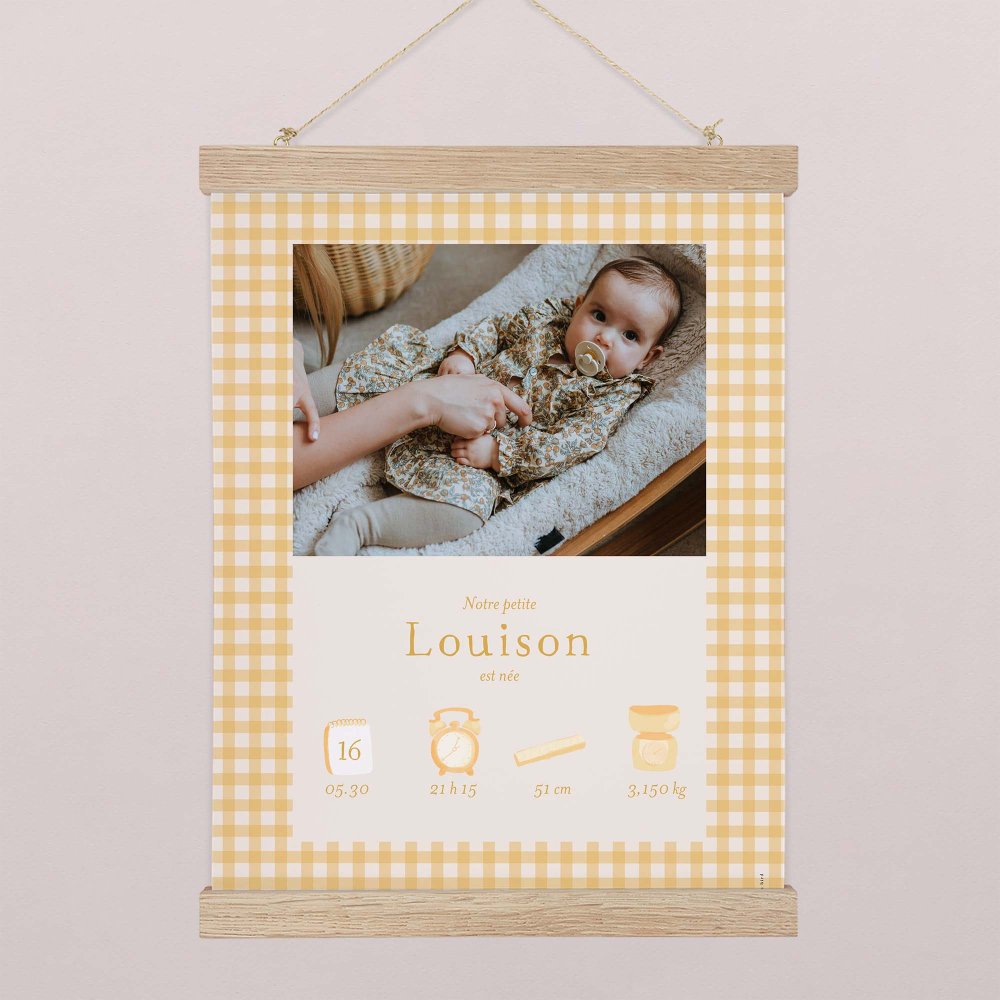 Joli vichy - moutarde