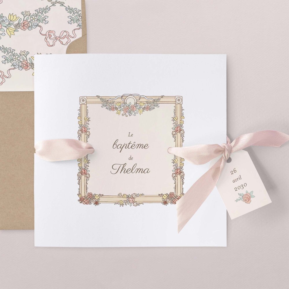 Mon premier portrait - rose