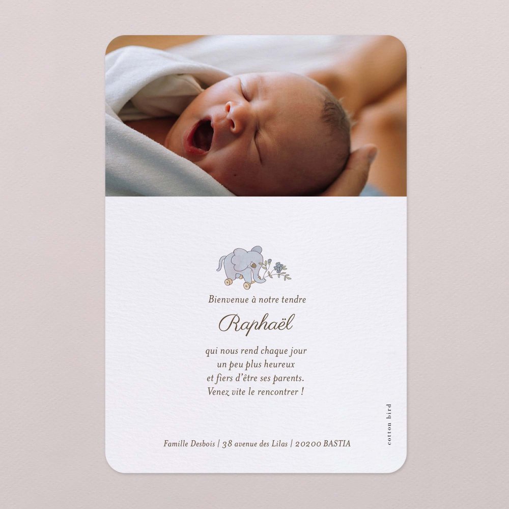 Mon premier portrait - bleu