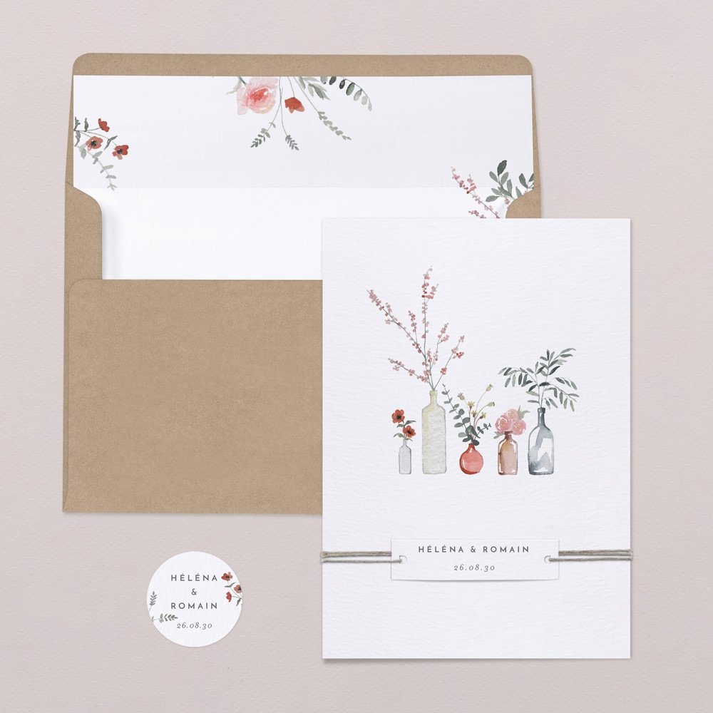 Faire-part De Mariage Et Arrangement D'enveloppes