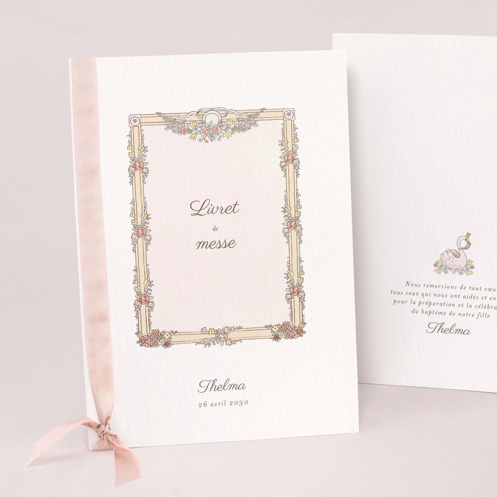 Mon premier portrait - rose