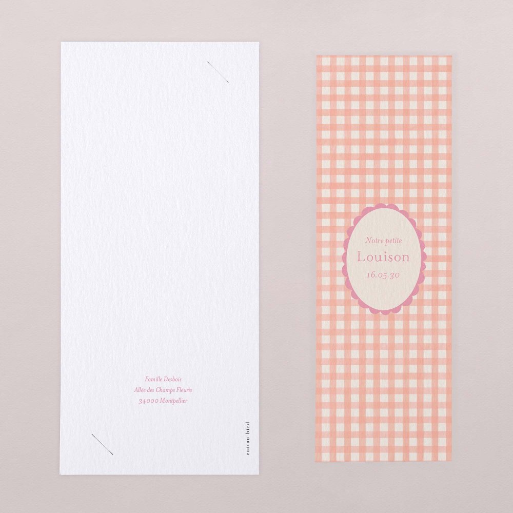 Joli vichy - rose